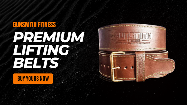 Premium weightlifting belt banner - Gunsmith Fitness