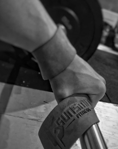 gunsmith fitness leather lifting straps