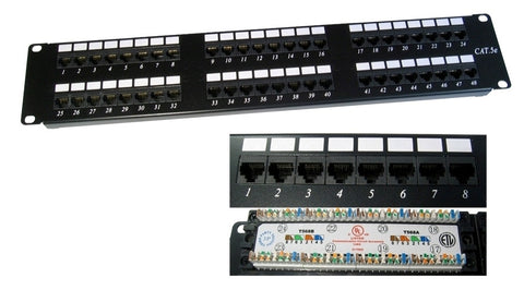 48 port cat5e patch panel