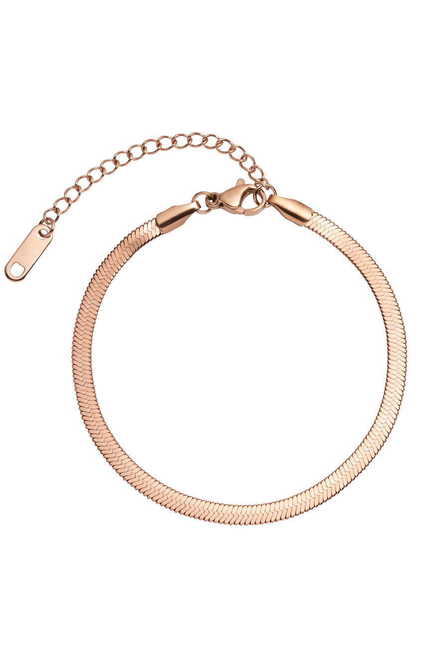 Flat Curb Chain Bracelet  Loren Stewart