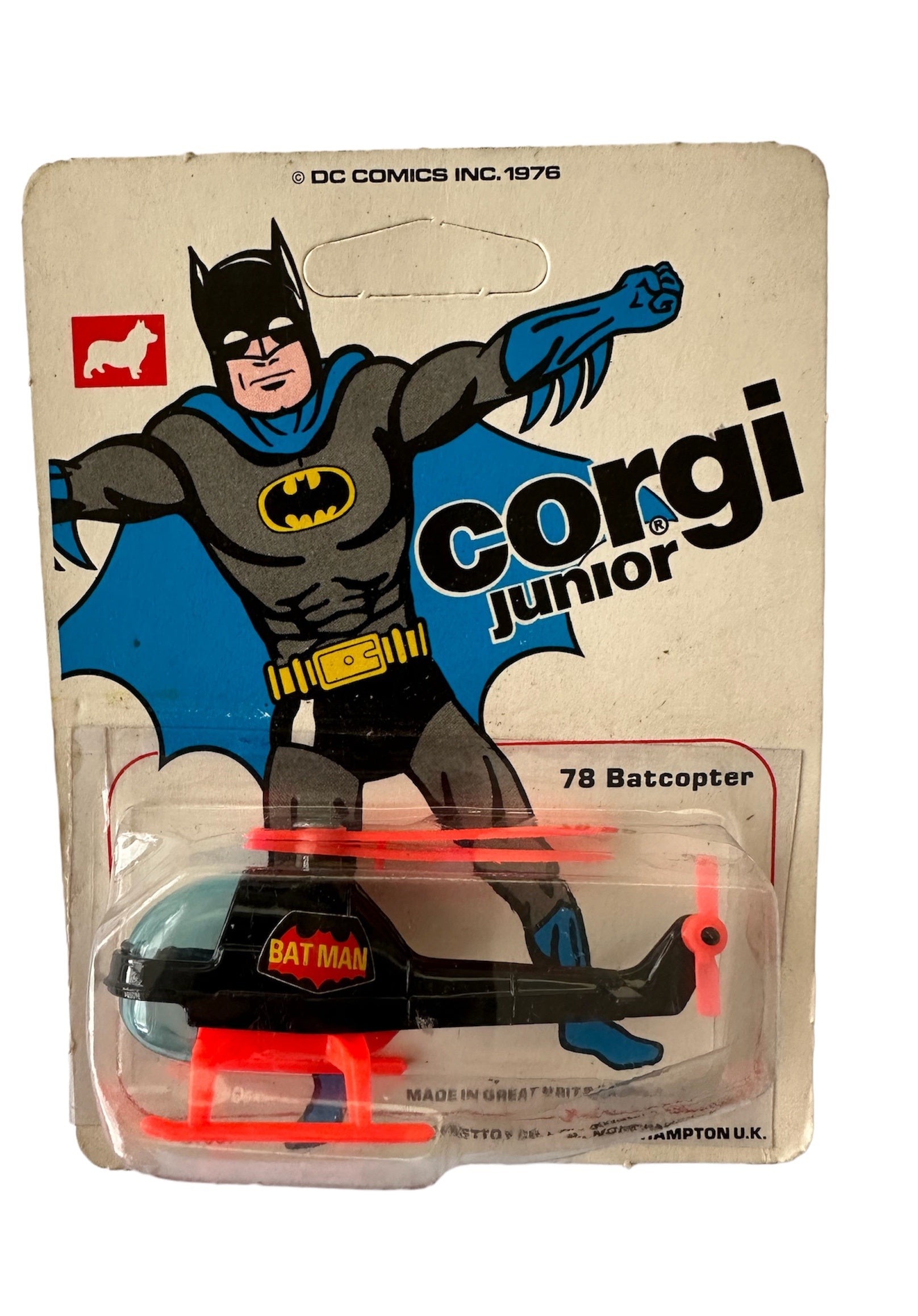 Vintage Corgi Junior 1976 DC Comics Batman - The Batcopter 1/70 Scale –  Midas Touch Toys, Games And Collectables