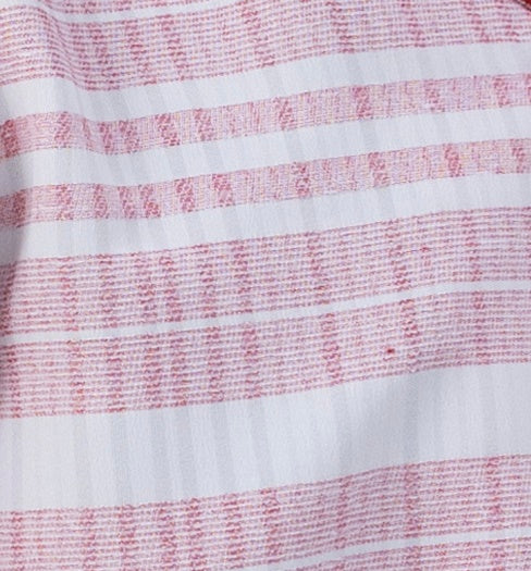 Men's 2 Piece Short Sleeve Walking Suit Striped Pattern in Red - 2037