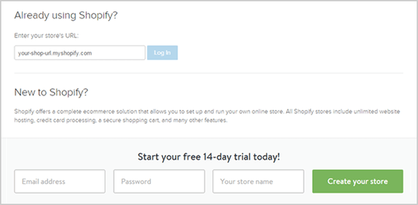 Shopify Login in Trusted Shops App