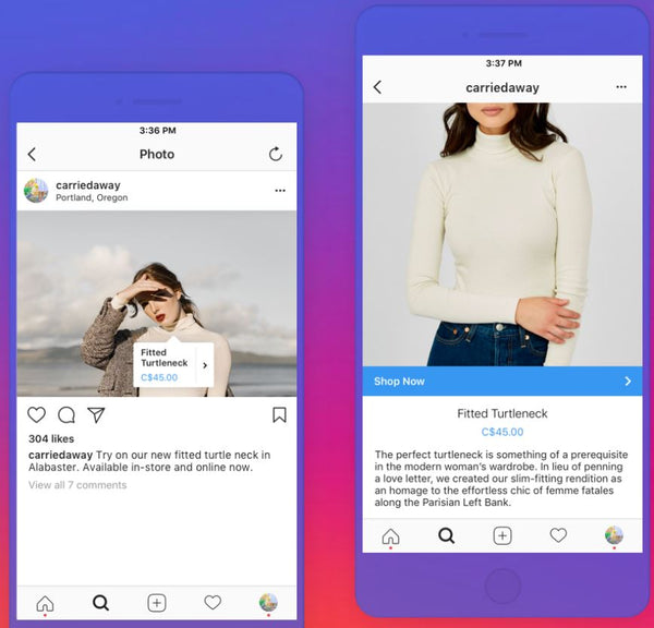 Bei Instagram einkaufen über Shopify - Eshop Guide
