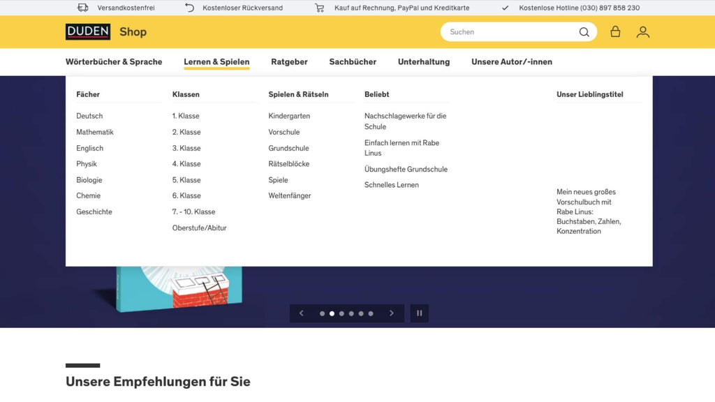 Shopify Beispiele – Shopify Shop Duden