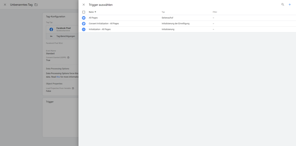 Google Tag Manager – Trigger einbauen