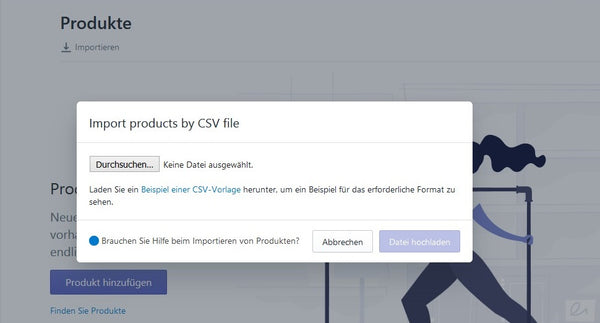Grosse Anzahl an Produkten importieren mit Shopify Produkt CSV - Eshop Guide