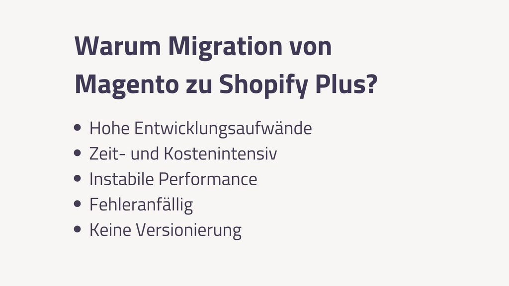 Warum Migration zu Shopify Plus?