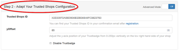 Trusted Shops ID einfügen