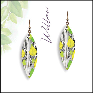 Aspen Leaf Earrings - Peace by Piece Co.