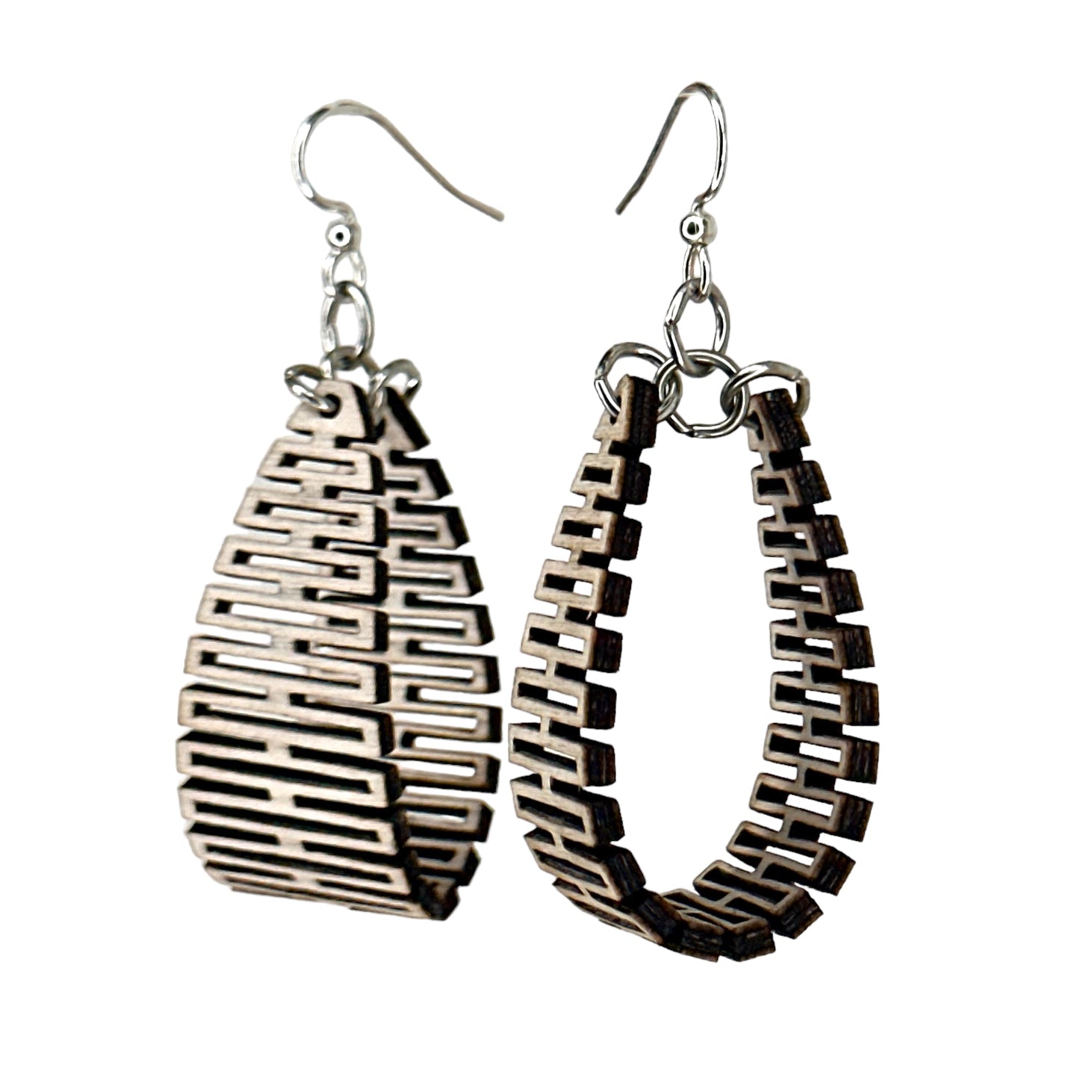 Flex Wood Earrings Gray