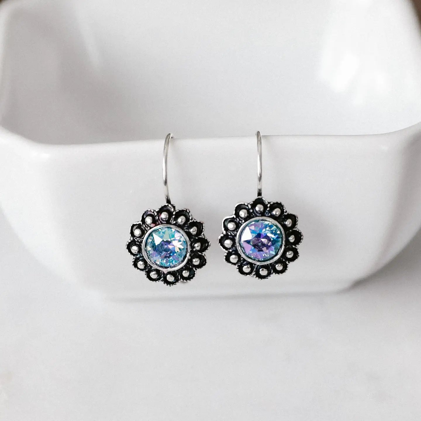 Blossom Aqua Glacier Earring