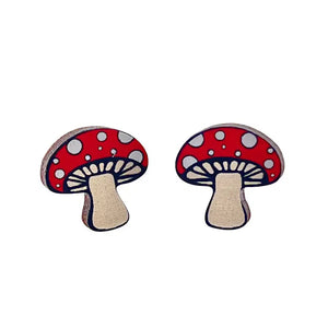 Mushroom Post Earrings - Peace by Piece Co.