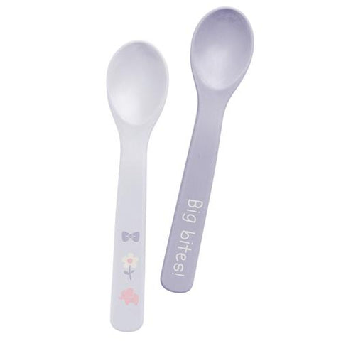 Cam Cam Copenhagen - Set of 2 silicone spoons Flower - Earth mix - Little  Zebra