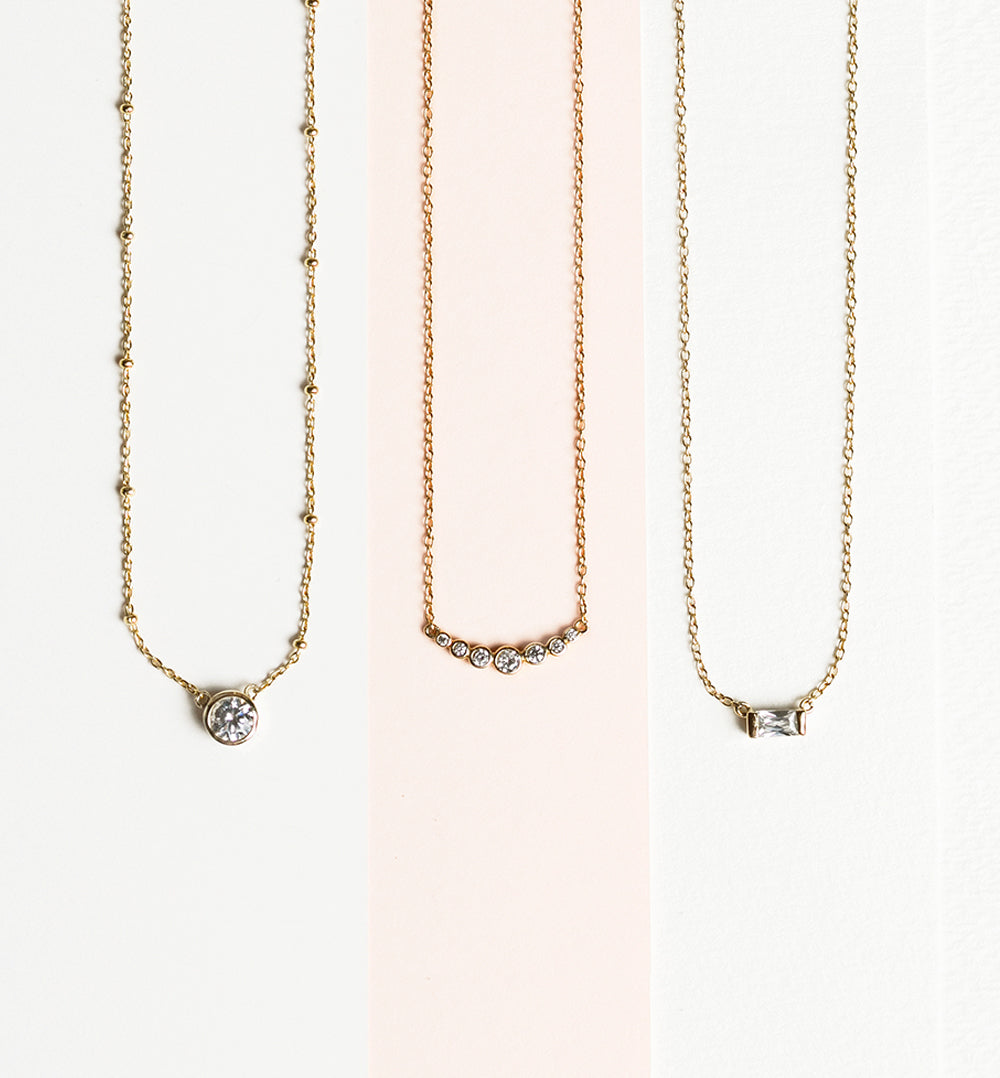 Chain Necklaces, Gold Layered Necklaces, Dainty Necklaces – AMY O Jewelry