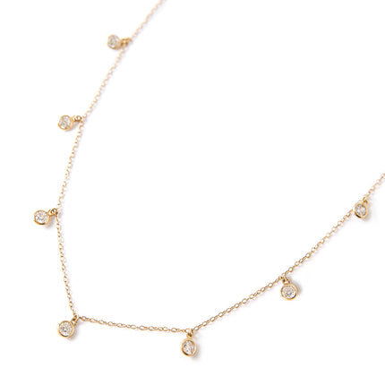 Gold Choker Necklace, Dainty Crystal Chain Choker for Women – AMYO Jewelry