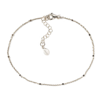 Delicate Double Layered Silver Bracelet, Dainty Silver Bracelet