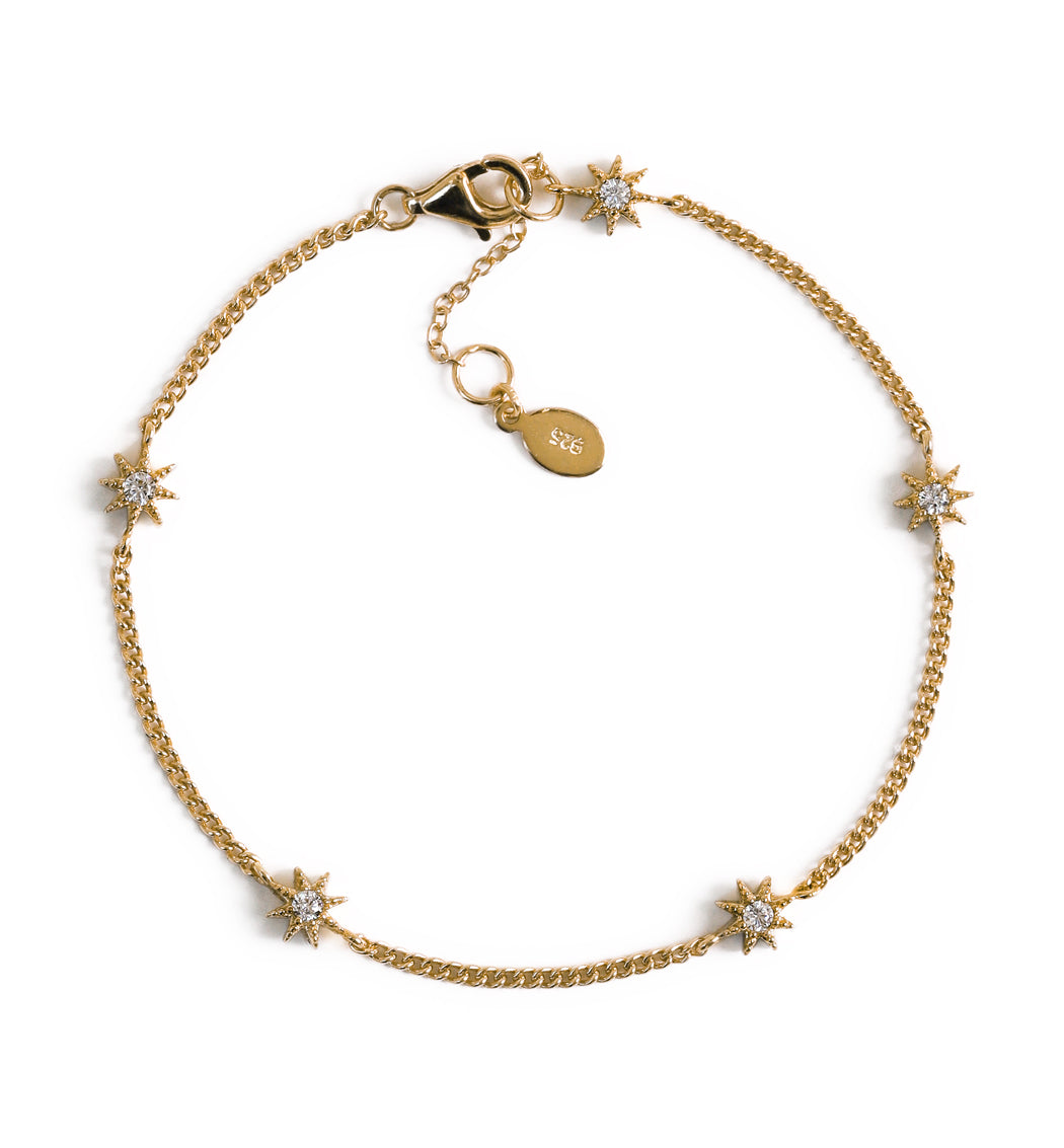 Dainty Gold Bracelet, Delicate Star Bracelet, Star Jewelry – AMYO Jewelry