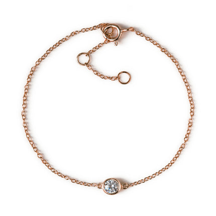 Crystal Bracelet, Dainty Bracelet,Rose Gold Bracelet – AMYO Jewelry