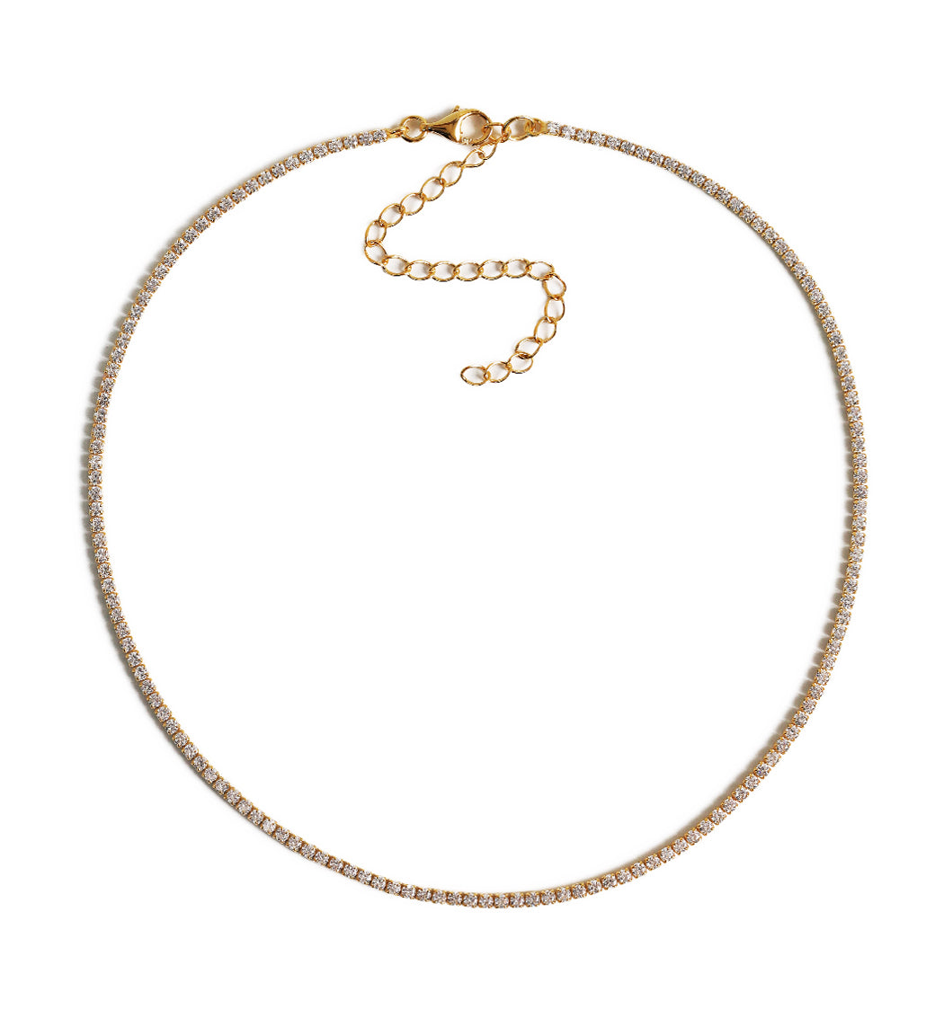 Choker Necklace | Delicate Minimal CZ Choker | AMY O Jewelry – AMYO Jewelry
