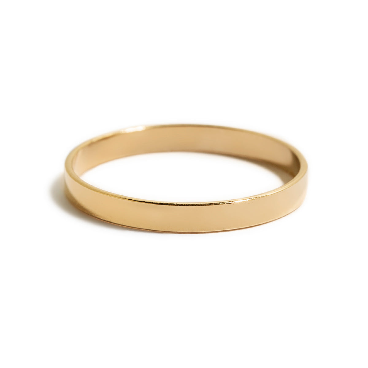 Thin Gold Band Ring, Gold Stacker Stackable Ring – AMYO Jewelry