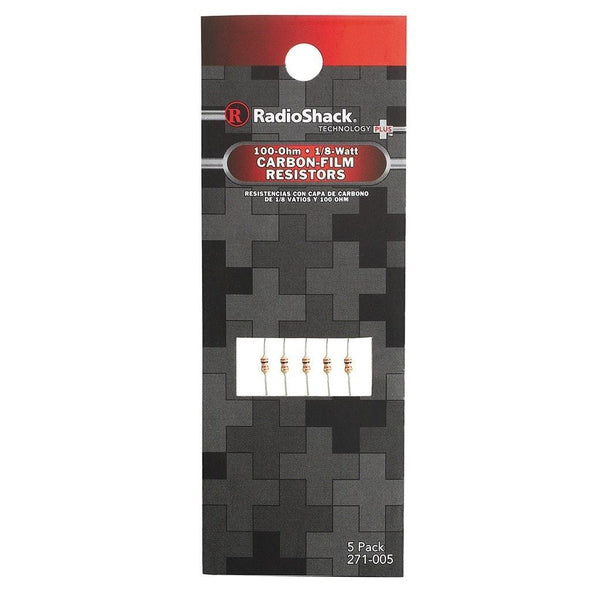 RadioShack 100?? ???W 5% Carbon-Film Resistors (5-