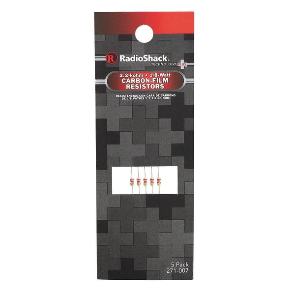 RadioShack 2.2k?? ???W 5% Carbon-Film Resistors (5