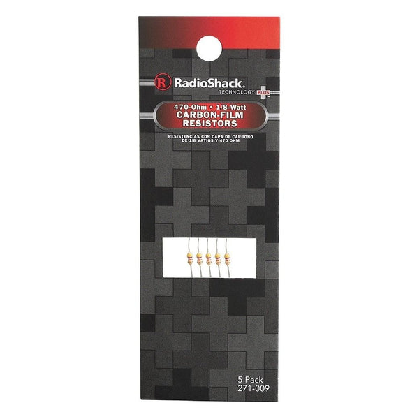 RadioShack 470?? ???W 5% Carbon-Film Resistors (5-