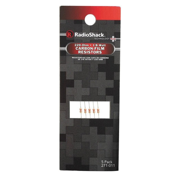 RadioShack 220?? ???W 5% Carbon-Film Resistors (5-