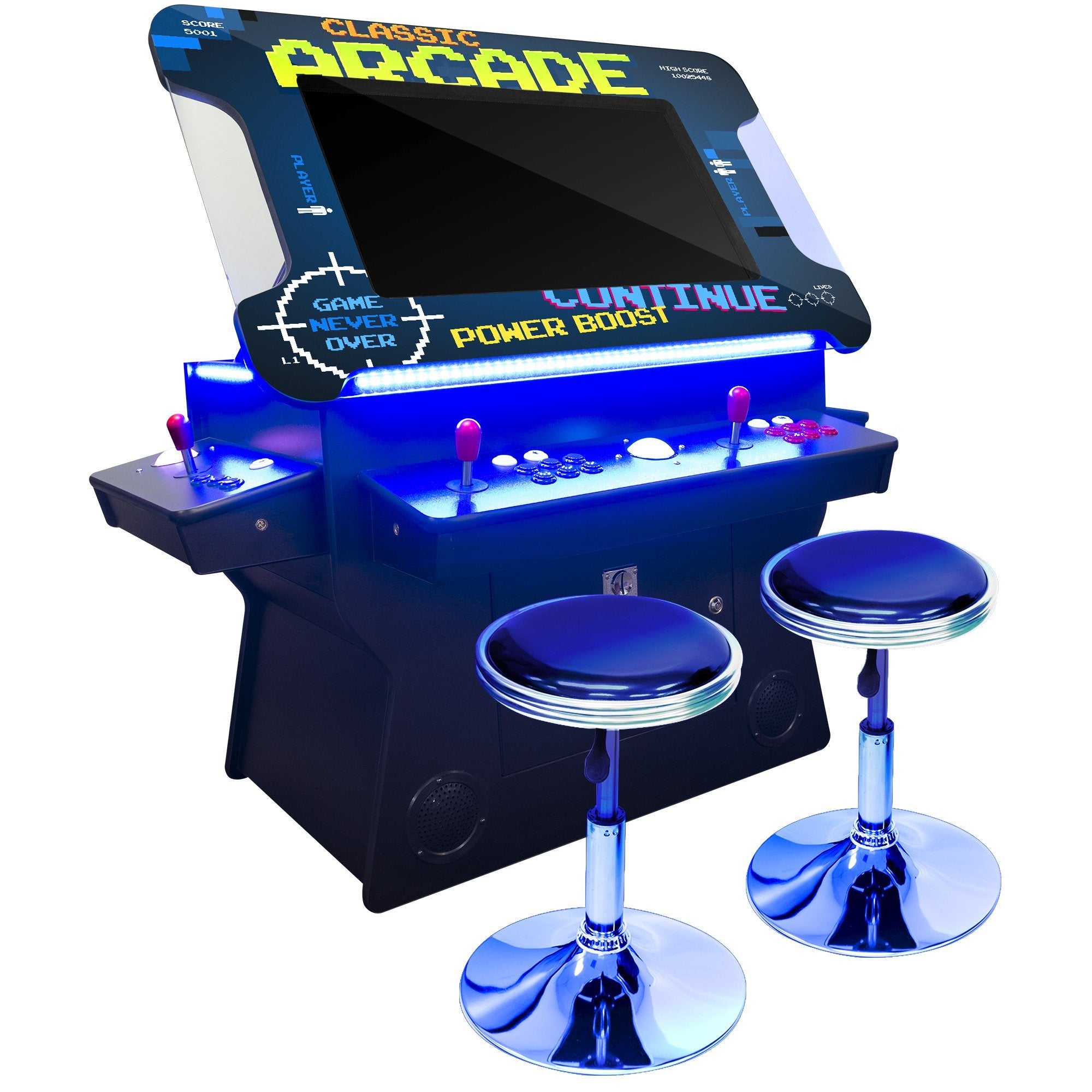 cocktail arcade game stools