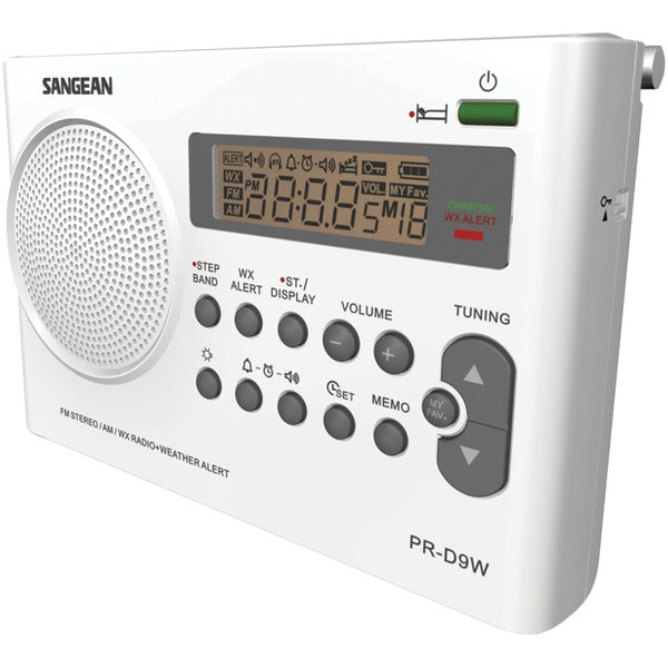 Image of Sangean PR-D9W AM/FM/WX Rechargeable Compact Radio with NOAA Weather Alert