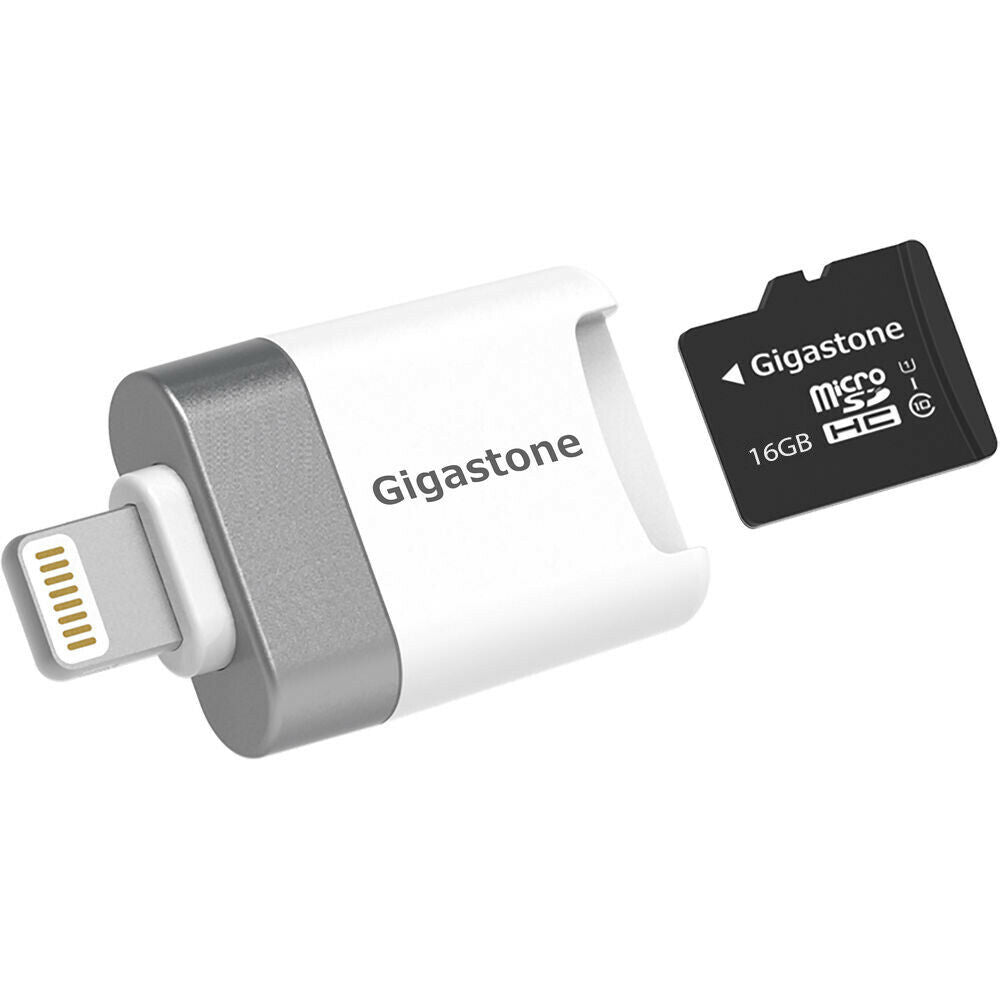 Gigastone microSD Card Reader with Lightning Connector for iPhone and –  RadioShack