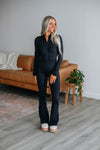 High-Neck Long Sleeves Jumpsuit