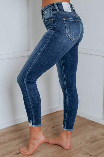 Dunns Clothing  Janae High Waisted Skinny Jean _ 138389 _ Dark