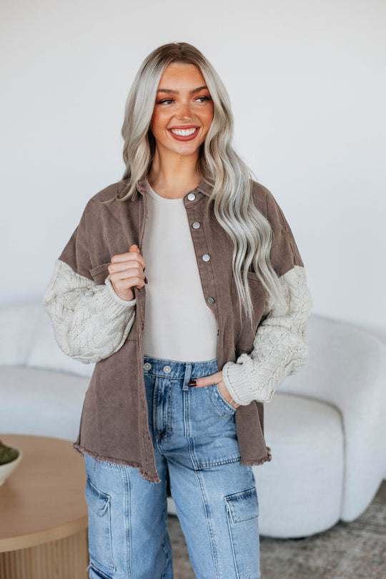 Skylee Oversized Shacket – Wild Oak Boutique