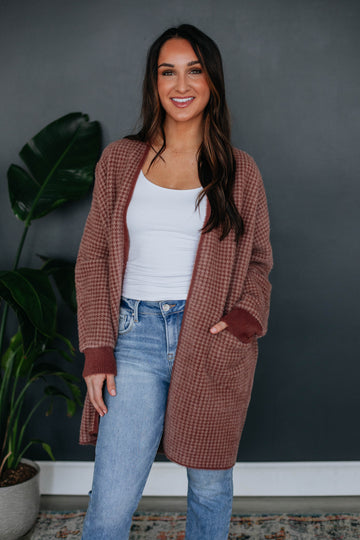 Blanca Mixed Knit Cardigan - Adorn Boutique