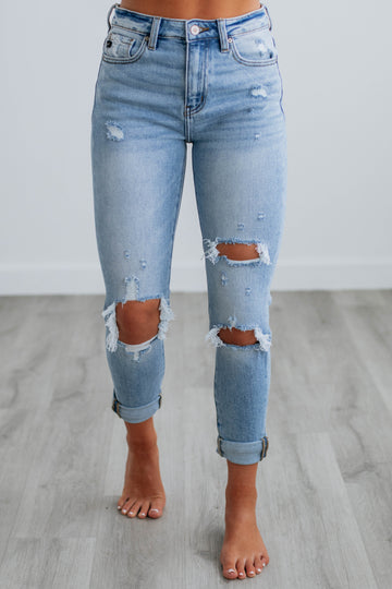 Shop Women Distressed Jeans, Denim