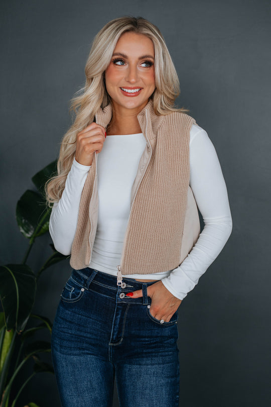 Helen Ribbed Sweater - Natural