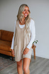 V-neck Pocketed Cotton Romper