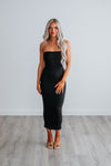 Strapless Fitted Maxi Dress