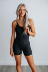 Scoop Neck Fitted Spaghetti Strap Romper