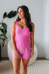 Sweetheart Bubble Dress Back Zipper Fitted Pocketed Elasticized Waistline Romper