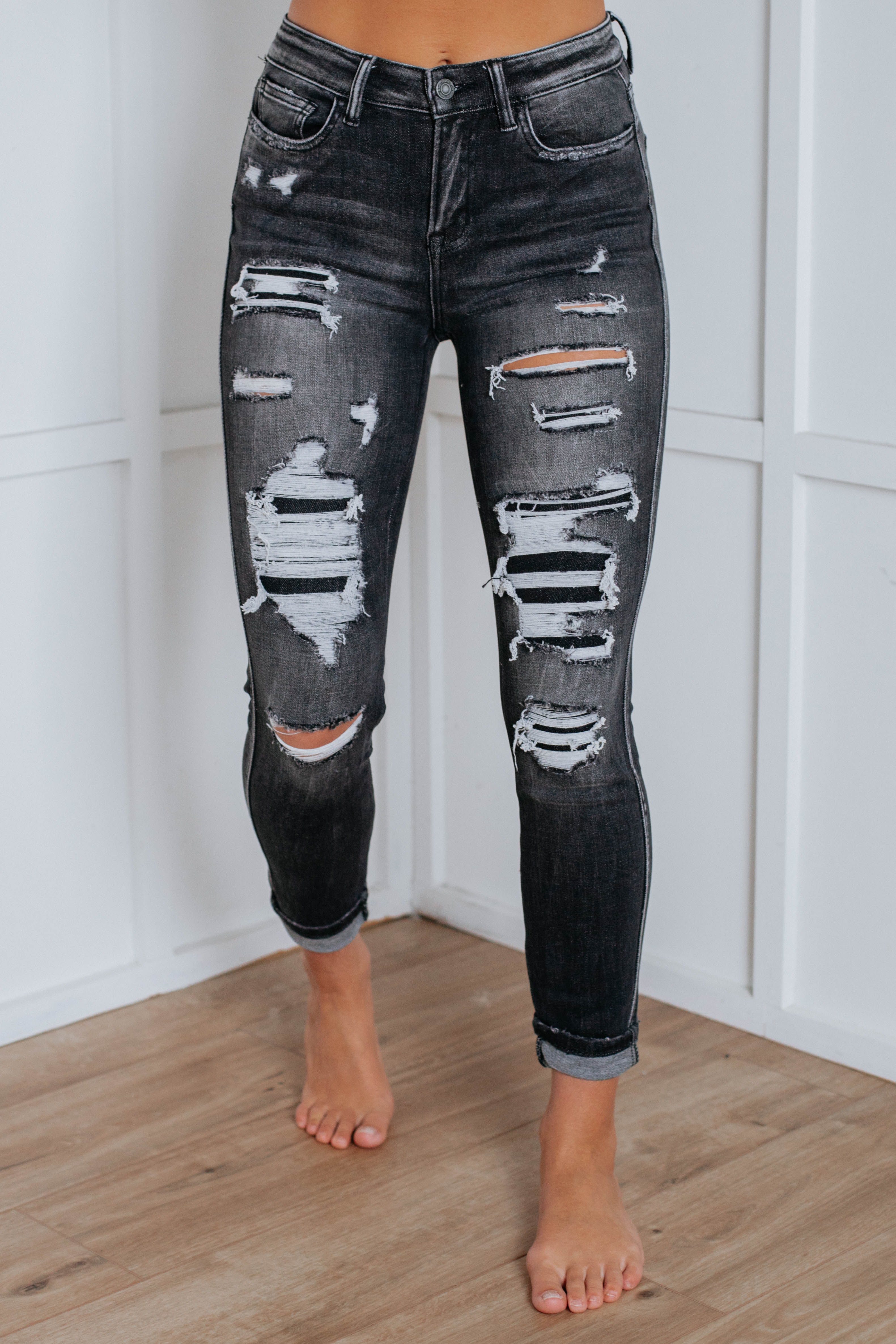 Image of Haylie Vervet Jeans - Black Wash