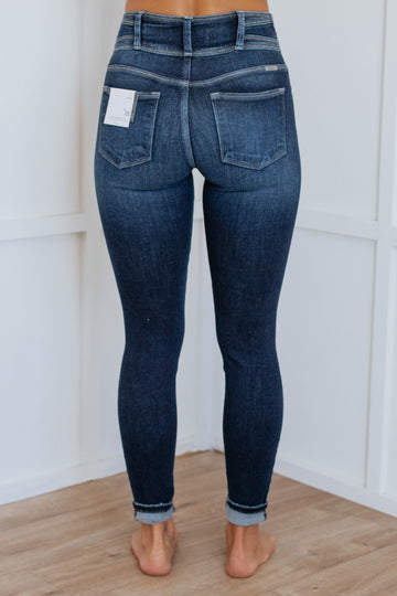 Dunns Clothing  Janae High Waisted Skinny Jean _ 138389 _ Dark