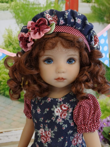 Fall In Bloom - dress, beret, tights & shoes for Little Darling Doll ...
