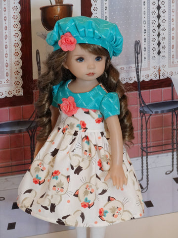 Himalayan Kitten - dress, hat, tights & shoes for Little Darling Doll ...