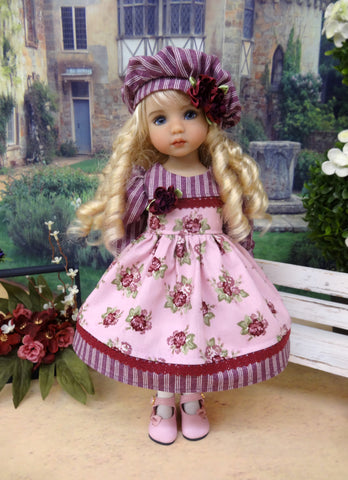 Lady Moon Rose - dress, hat, socks & shoes for Little Darling Doll or ...