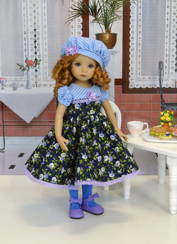 Miniature Morning Glory - dress, hat, tights & shoes for Little Darlin ...