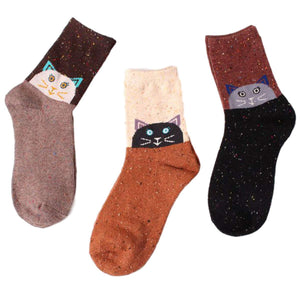 Forest Cat Lightweight Wool Blend Socks – UPKIWI