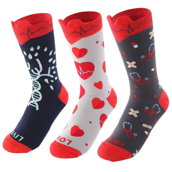 Medical EKG Heart Women's Crew Socks – UPKIWI